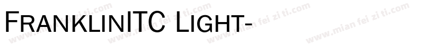 FranklinITC Light字体转换